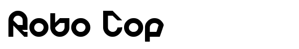 Robo Cop font preview